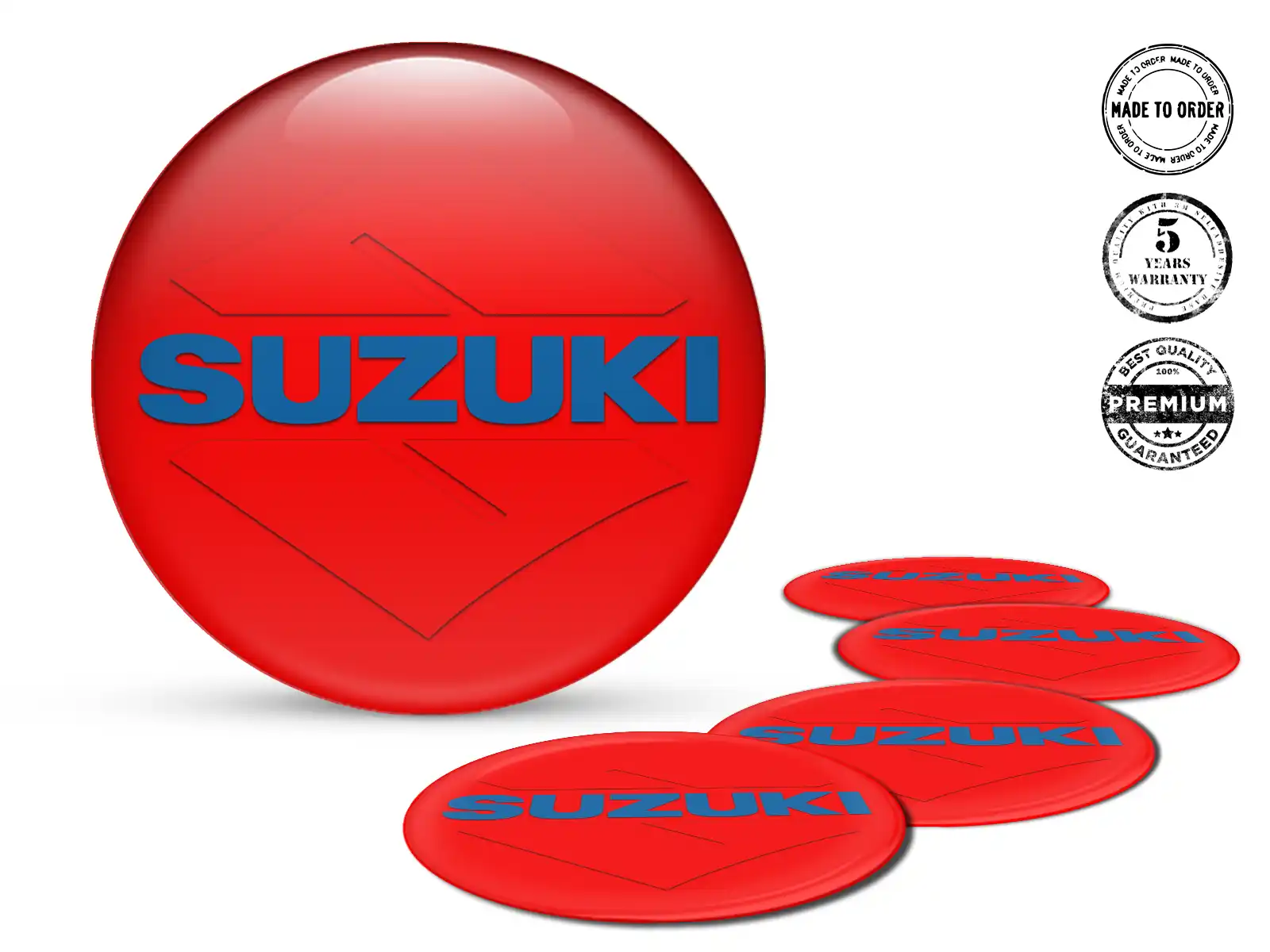 Suzuki Logo Adesivo Cupola Cerchio Auto Elegante